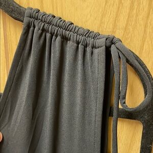 IMAN Black V-Neck Sleeveless Maxi Dress